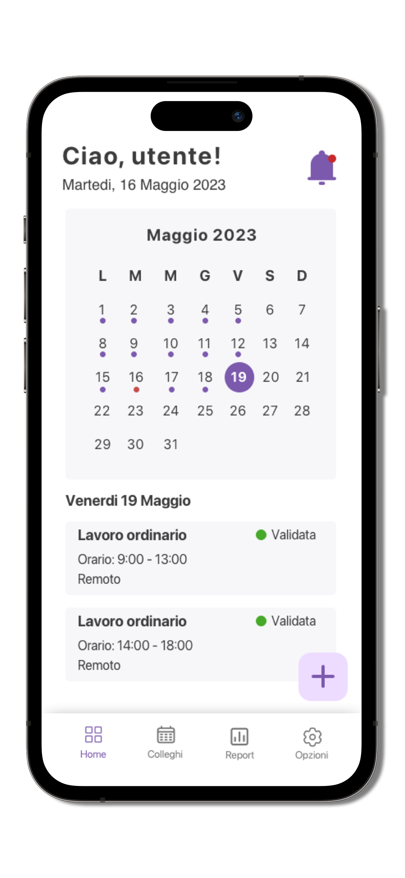 dashboard app peoplog